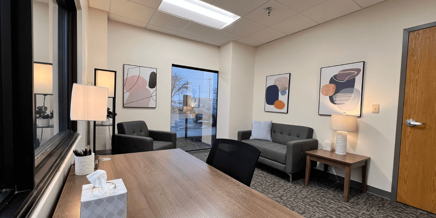 How can Therapists Design an Office that Feels Welcoming and Professional? exemplified by an office at GLPG's Roseville, MN location.