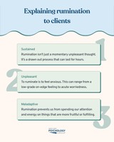 Explaining rumination to clients