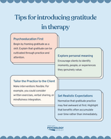 Tips for introducing gratitude in therapy